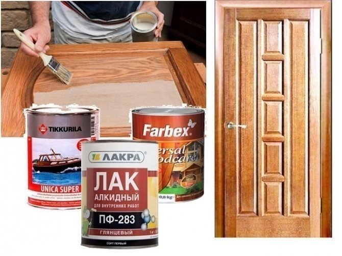Лак для деревянных дверей