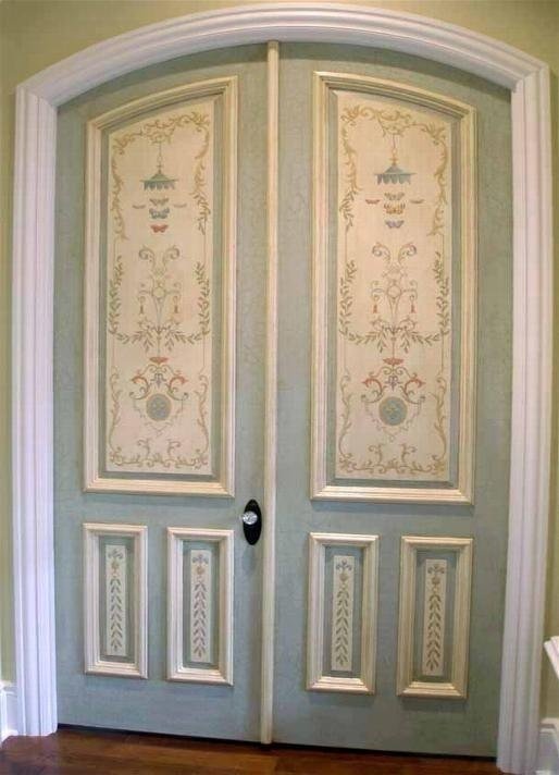 Итальянские двери с росписью