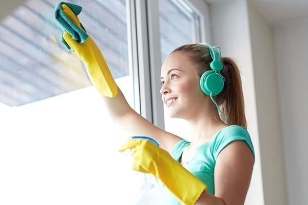 Cleaning with music without music fun