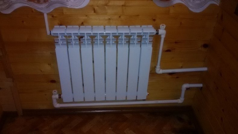 Монтаж радиаторов отопления диагональное в частном доме