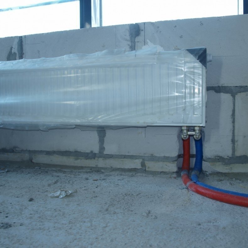 Угловой блок шаровых кранов для подключения радиаторов отопления