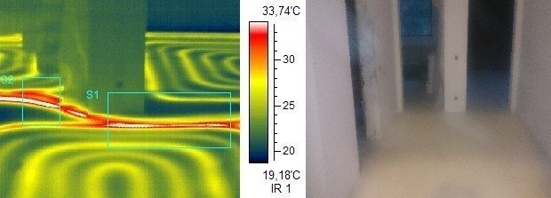 Тёплый пол электрический тепловизор
