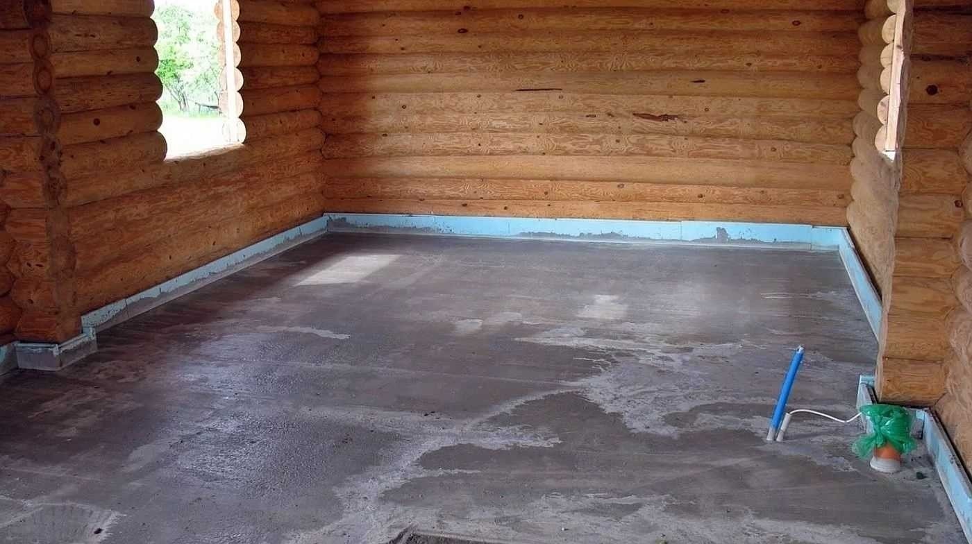 Гидроизоляция бетонного пола в бане в помывочной