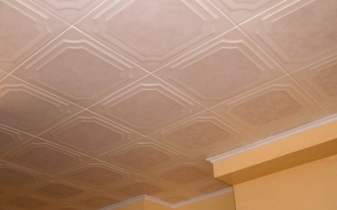 Плитка для потолка из пенопласта