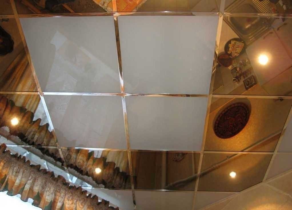 Подвесной потолок армстронг зеркальный суперхром