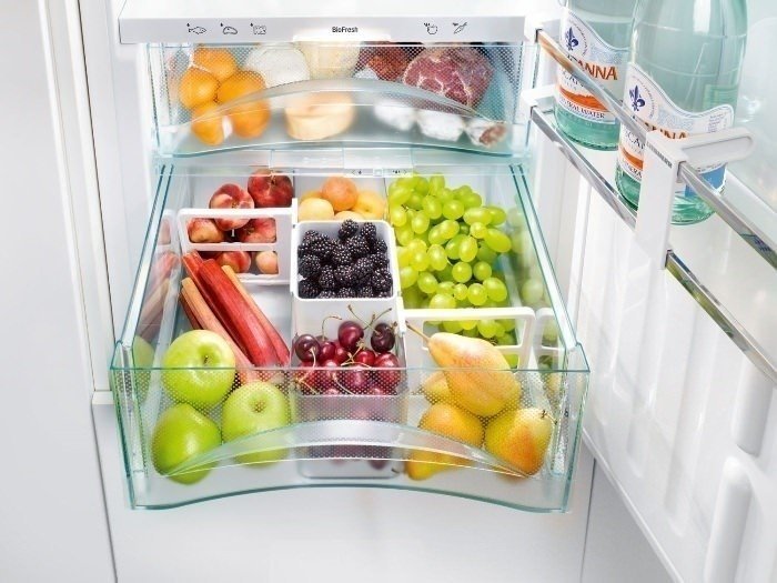 Холодильник либхер двухкамерный с двумя ящиками для фруктов и овощей