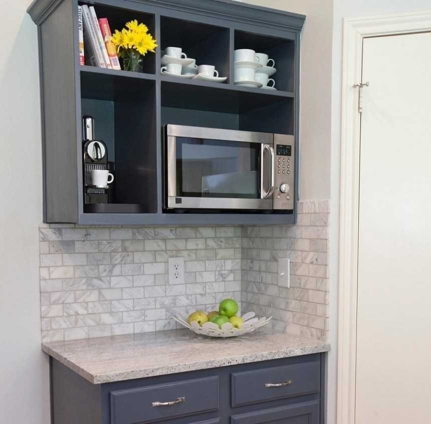Кухонные шкафы серого цвета