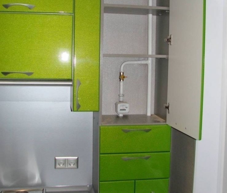 Кухонный гарнитур с газовым котлом