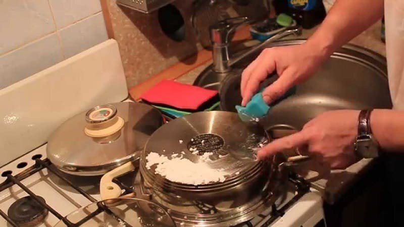 Сверкающая сковорода средство для чистки