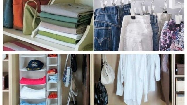 15 идей, как компактно сложить вещи в шкафу