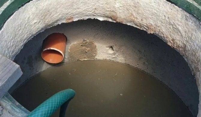 Дренажный септик из бетонных колец