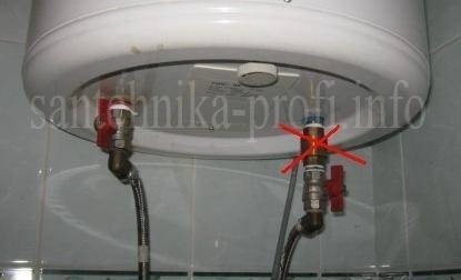 Обратный клапан для водонагревателя