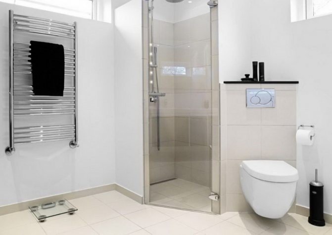 Дизайн ванной комнаты с душевым уголком