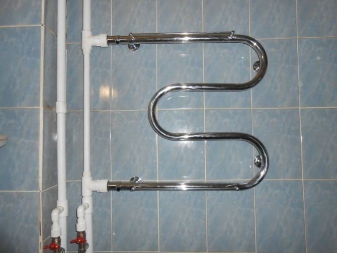 Трубы для полотенцесушителя в ванной