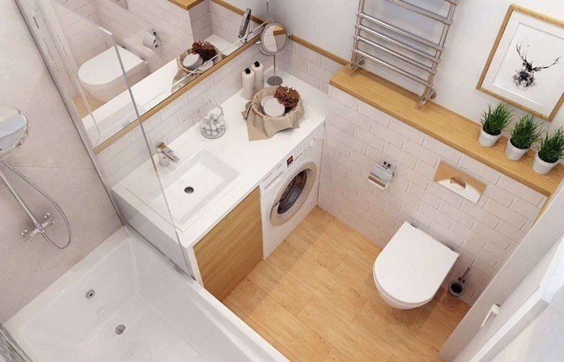 Дизайн для маленькой ванной