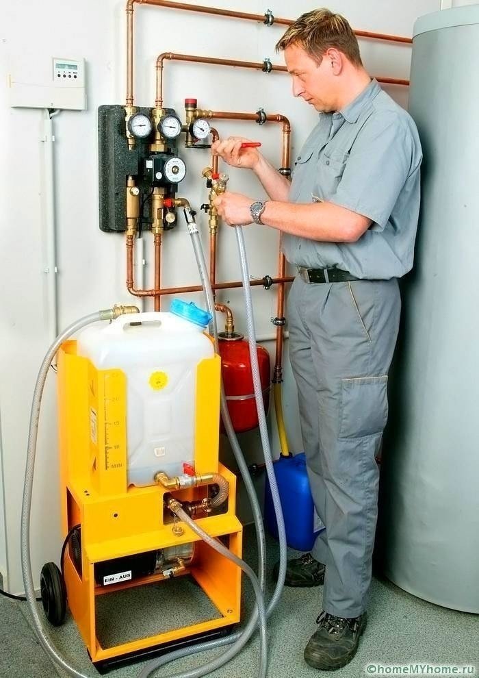 Гидрохимическая промывка систем отопления