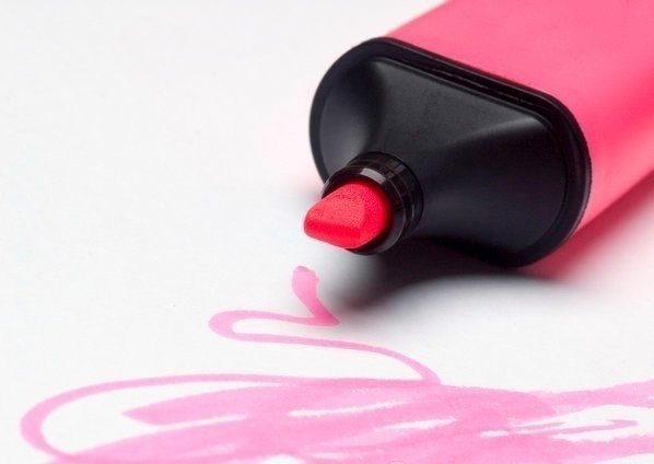 Эстетичный розовый маркер