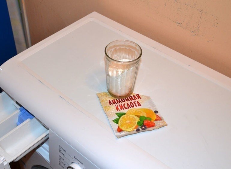 Сода и лимонная кислота для чистки стиральной машины